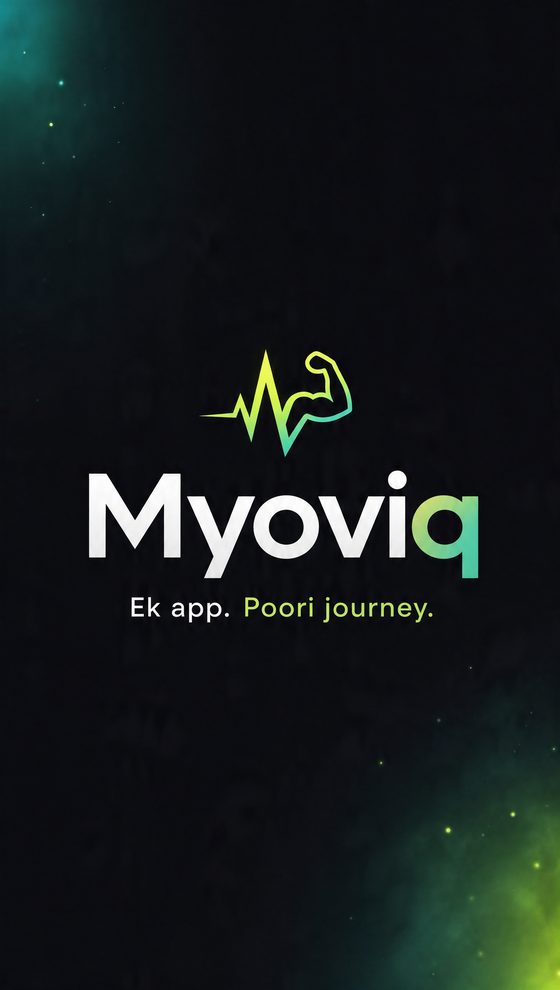 Myoviq brand end card — Ek app. Poori journey.